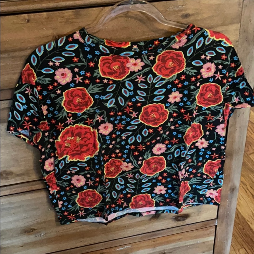 Zara floral tshirt